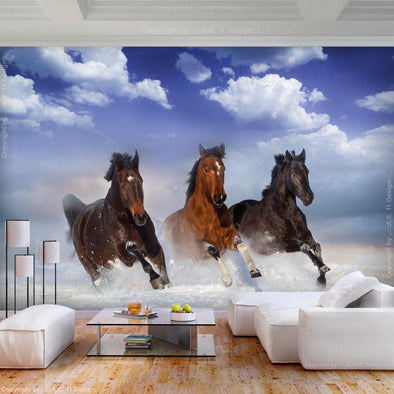 Wall mural - Horses in the Snow