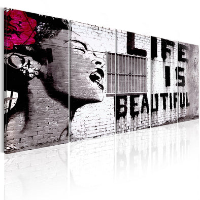 Canvas Print - Banksy: Life is Beautiful