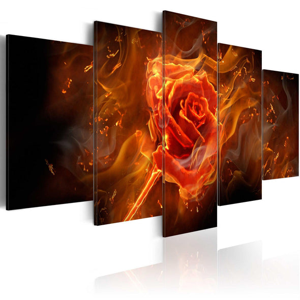 Canvas Print - Flaming Rose