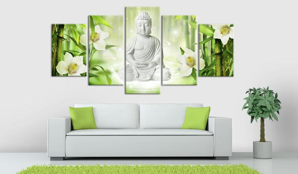 Canvas Print - Buddha and jasmine