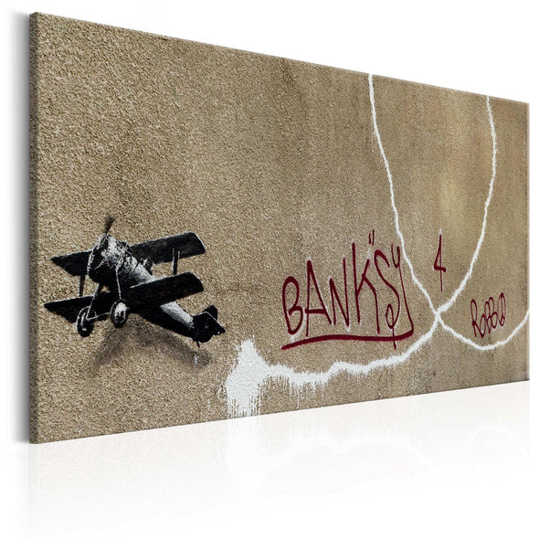 Canvas Print - Love Plane by Banksy