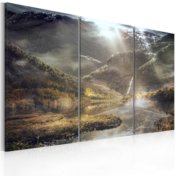 Canvas Print - The land of mists - triptych
