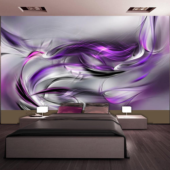 XXL wall mural - Purple Swirls II