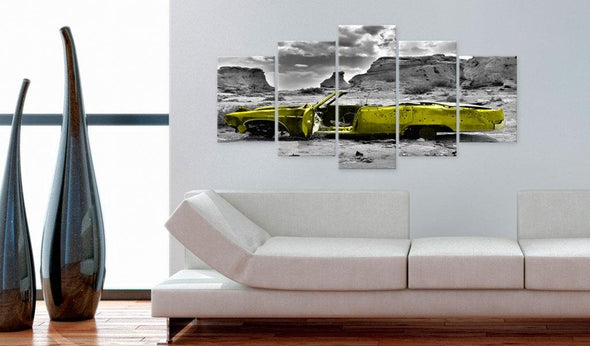 Canvas Print - Yellow car