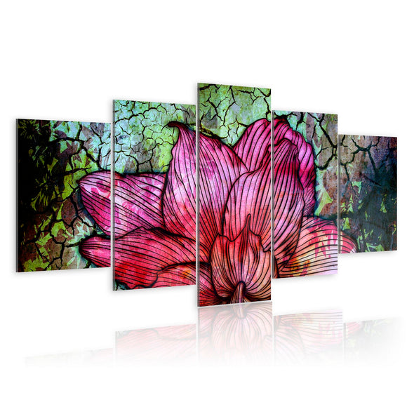 Canvas Print - Flowery stained glass