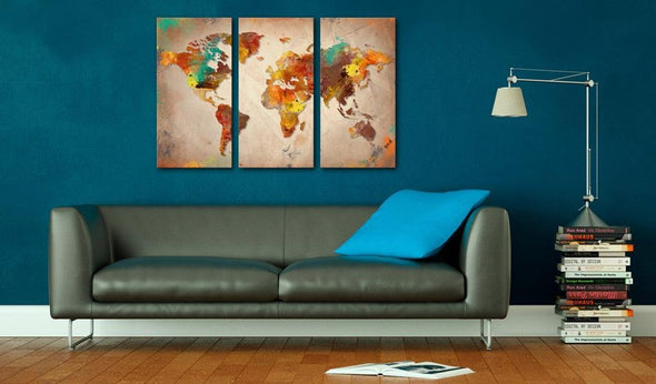 Canvas Print - Painted World - triptych