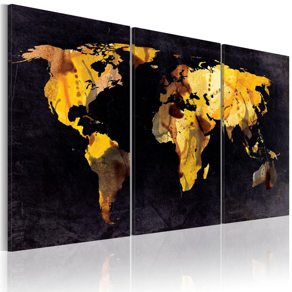 Canvas Print - The World map - quicksands
