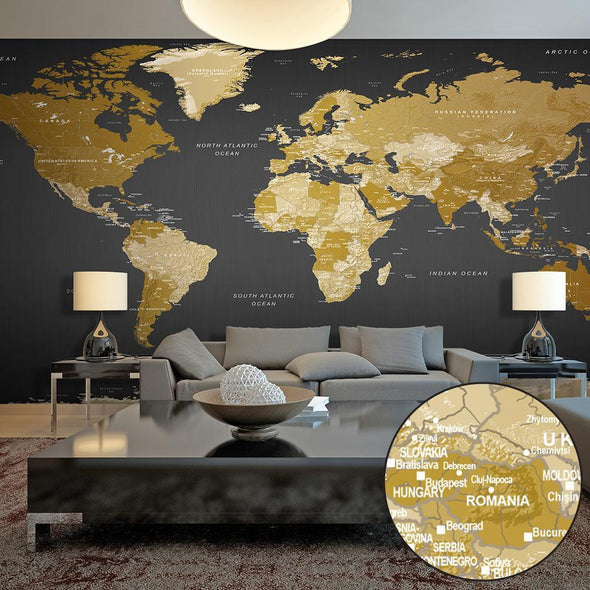 XXL wall mural - World Map: Modern Geography II