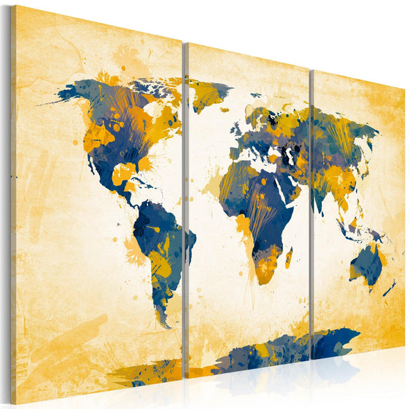 Canvas Print - Four corners of the World - triptych