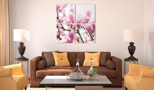 Canvas Print - Blooming magnolia tree