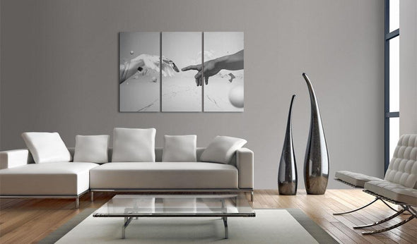 Canvas Print - Touch in black-and-white