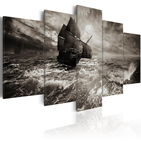 Canvas Print - Ship in a storm