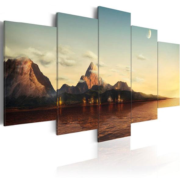 Canvas Print - Sunrise in the mountains