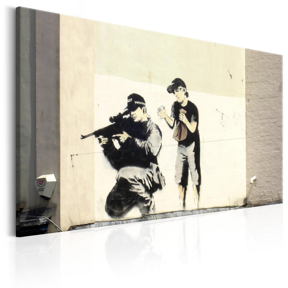 Canvas Print - Sniper and Child by Banksy