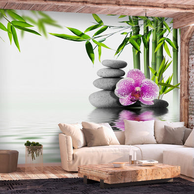 Peel and stick wall mural - Water Garden