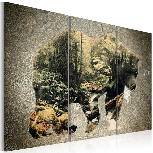 Canvas Print - The Bear in the Forest