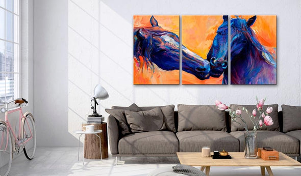 Canvas Print - Blue Horses