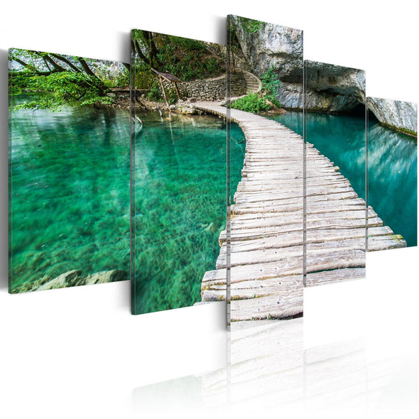 Canvas Print - Turquoise lake