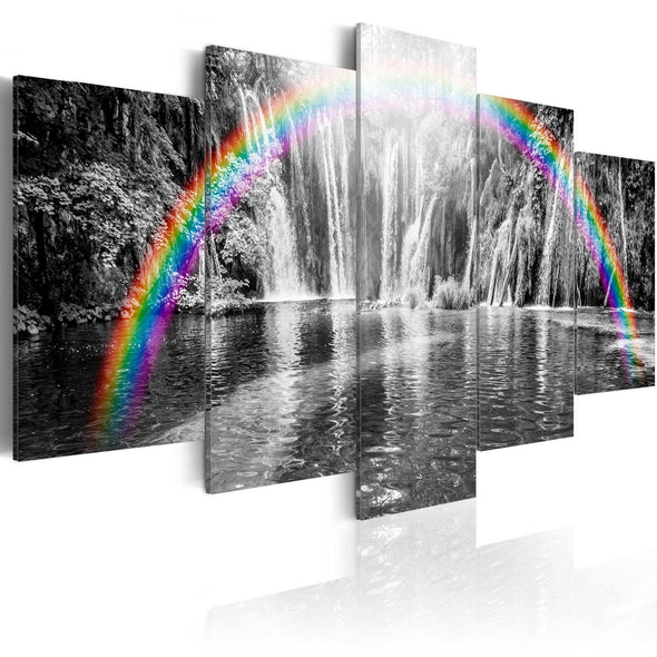 Canvas Print - Rainbow on grays