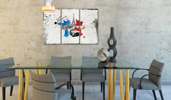 Canvas Print - French traveler - triptych