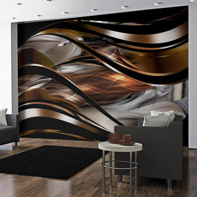 Peel and stick wall mural - Amber storm
