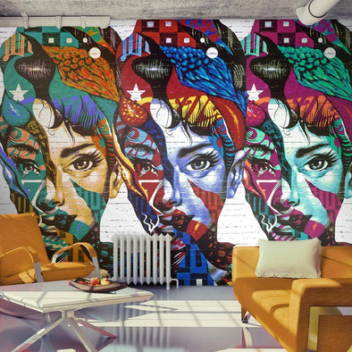 Wall mural - Colorful Faces