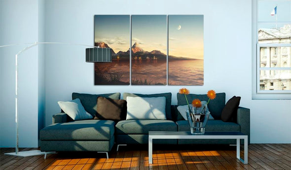 Canvas Print - Warm evening in the mountains