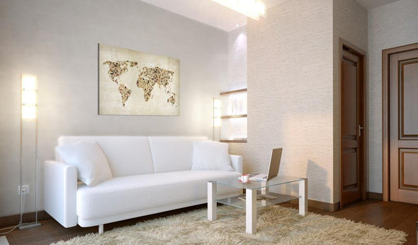 Canvas Print - Beige shades of the World