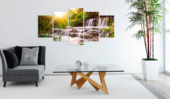 Canvas Print - Forest Waterfall