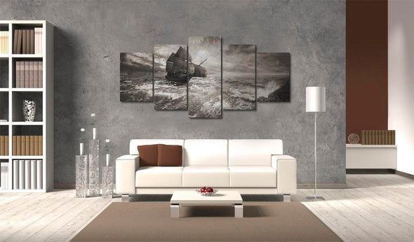 Canvas Print - Ship in a storm