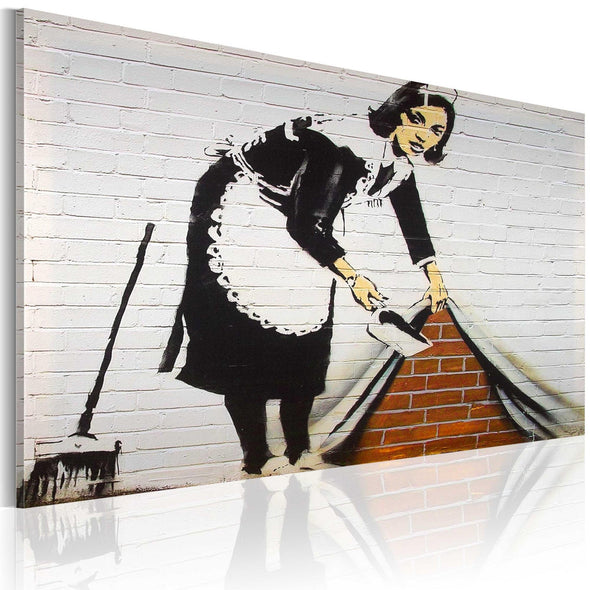 Canvas Print - Cleaning lady (Banksy)