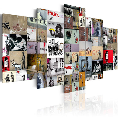 Canvas Print - Art of Collage: Banksy IV