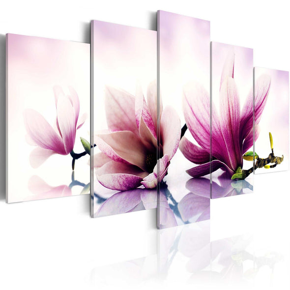Canvas Print - Pink flowers: magnolias